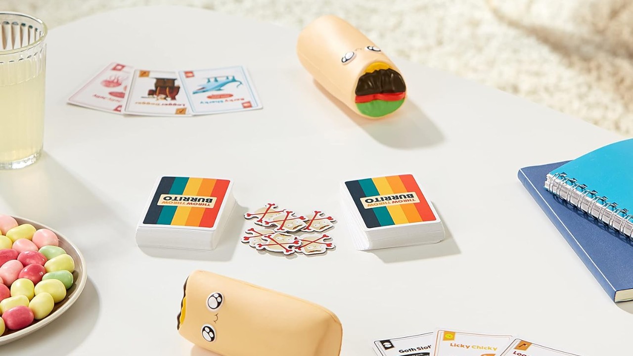 Exploding Kittens Presents Throw Throw Burrito - A Dodgeball Card Game - Family Card Games for Adults, Teens & Kids - 2-6 Players - Ages 7 and Up - 120 Cards.